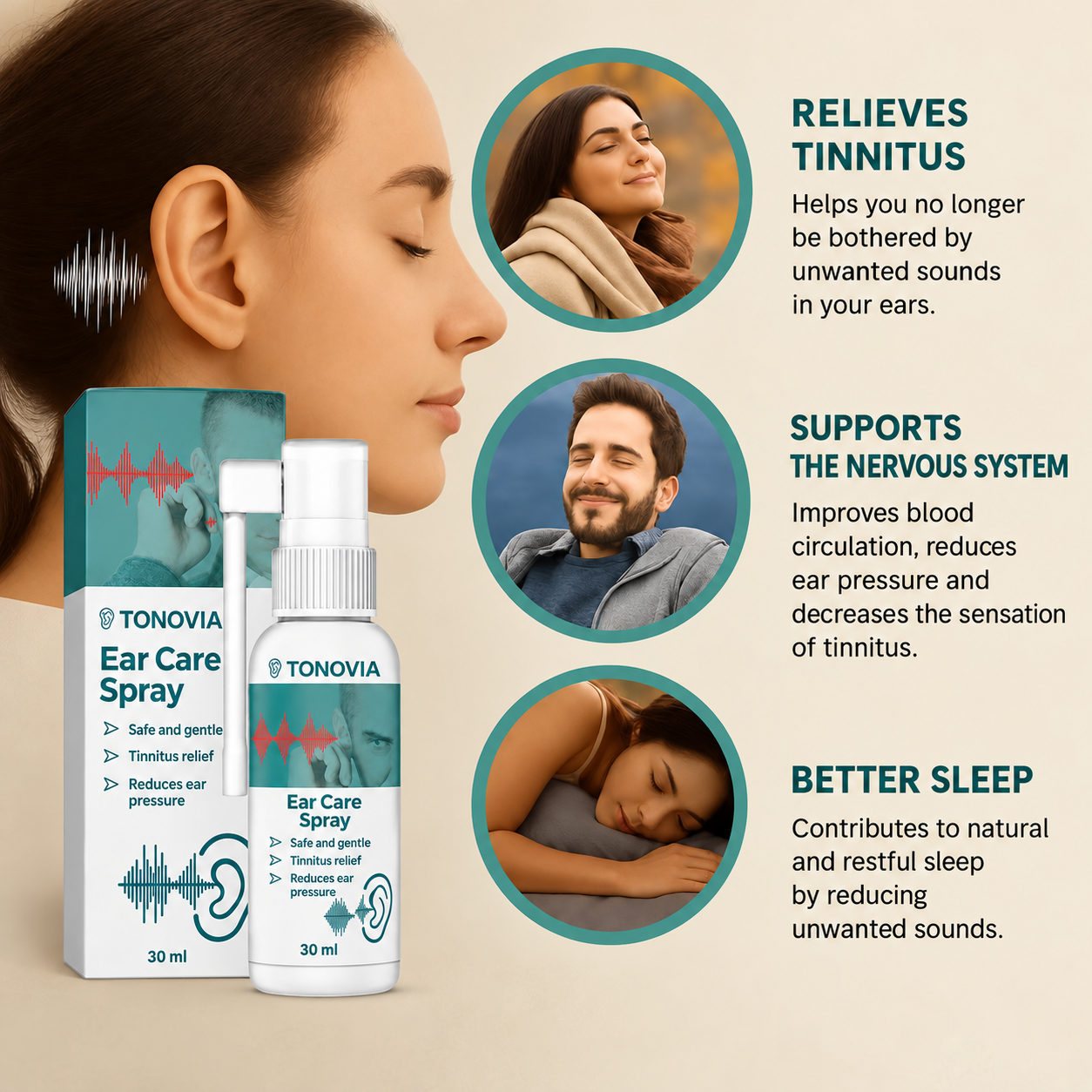Lysena™ spray for ear-canal cleanliness