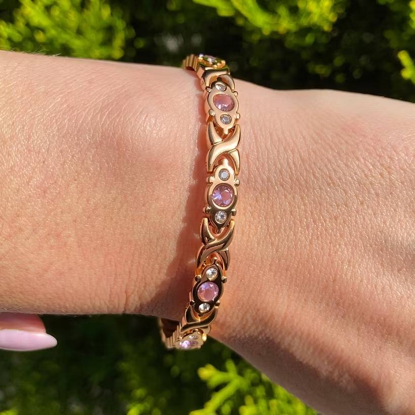 Germanium bracelet in Rose Gold