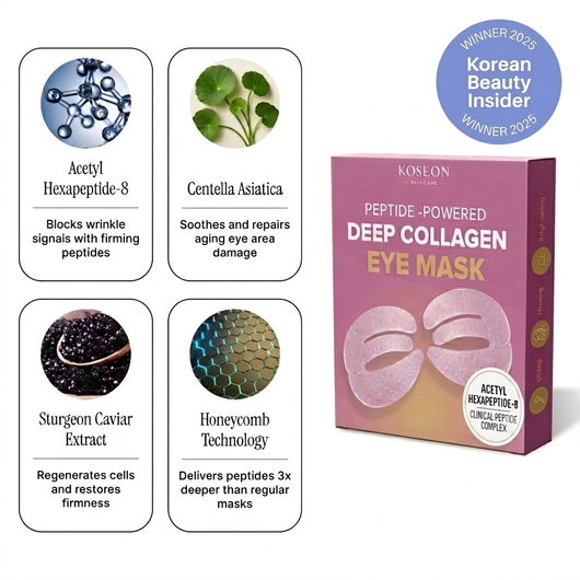 Koseon™ hydrogel eye patches for crow's feet and puffiness