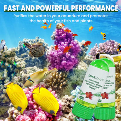 LIMETOW® aquarium water treatment tablet for clearer and fresher-looking water