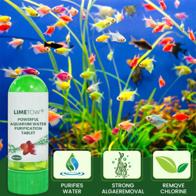 LIMETOW® aquarium water tablet designed to support general water stability