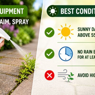 LIMETOW® Pelargonic Acid weed killer for driveway cracks and patio gaps