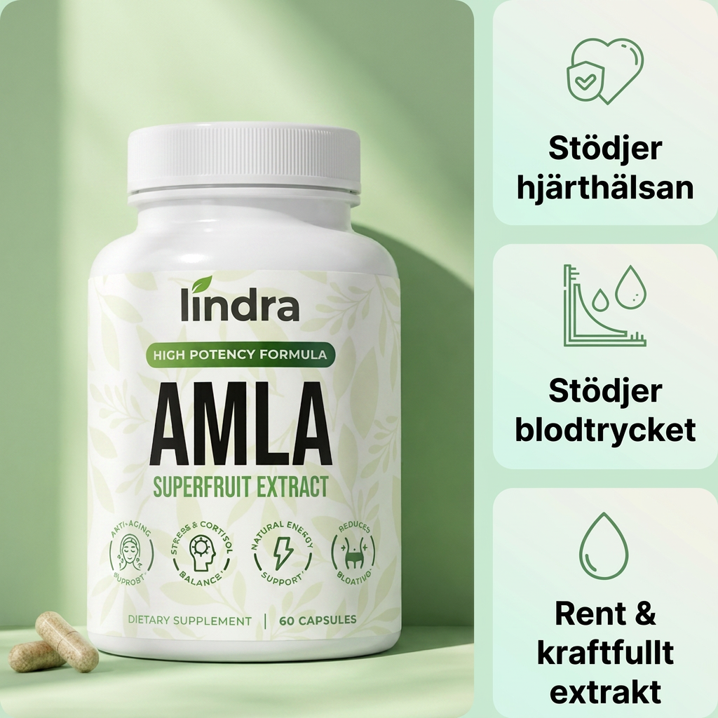 Lindra dagliga kapslar med kliniskt doserat amla-extrakt