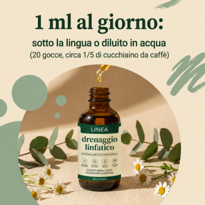 Linea integratore liquido per il drenaggio linfatico