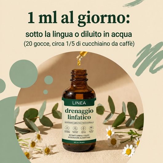 Linea integratore liquido per il drenaggio linfatico