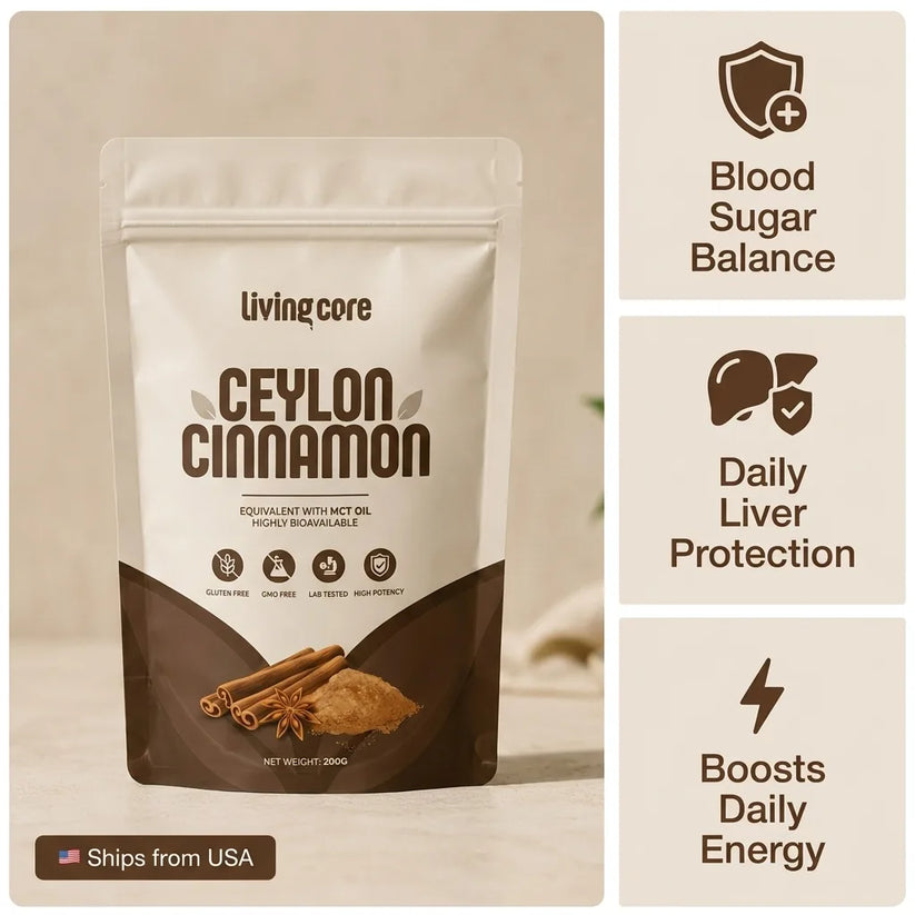 LivingCore pure Ceylon cinnamon powder from Sri Lanka