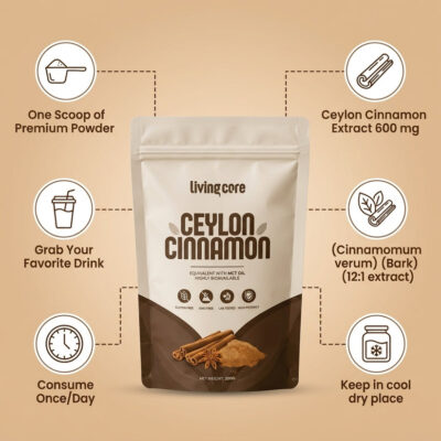 LivingCore Cinnamomum verum finely ground cinnamon powder