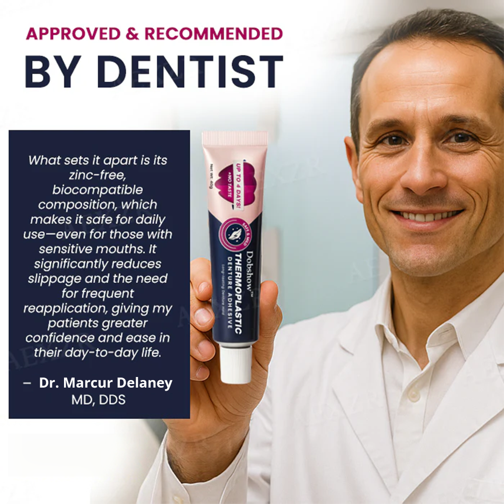 Dobshow® Thermoplastic Denture Adhesive softened in warm water