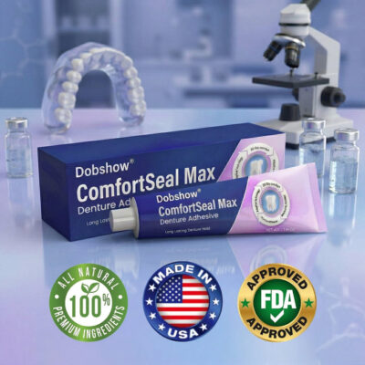 Dobshow® ComfortSeal Max Denture Adhesive zinc-free formula