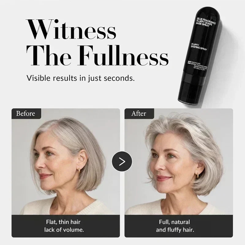 Volumizing hair spray with ultra-fine mist