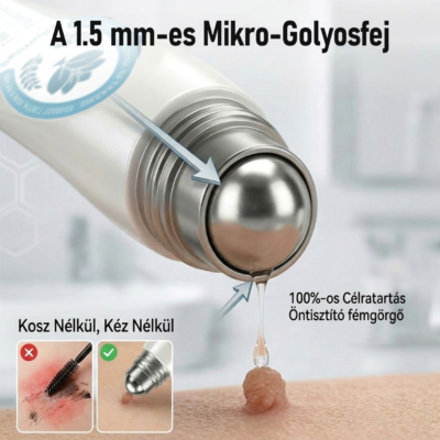 Trilumia roll-on applikátor szemölcsök és látható bőrhibák ápolására