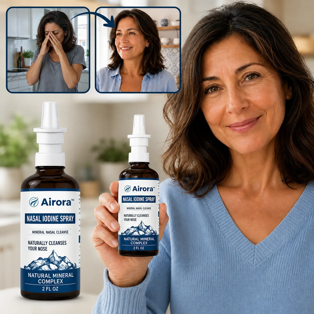 Airora™ two-sprays-per-nostril routine