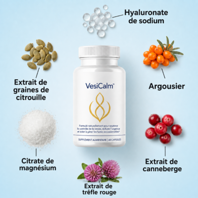 VesiCalm™ formule à six ingrédients pour le contrôle urinaire