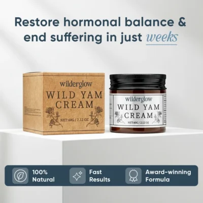 Wilder Glow botanical cream with rice bran wax and white champaca extracts