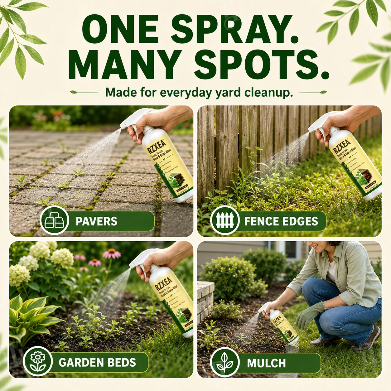 RZXEA weed spray with an included twist nozzle