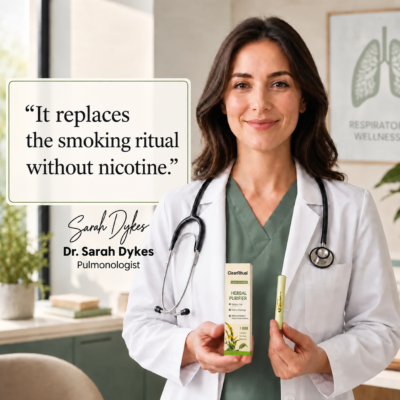 ClearRitual device carried in a dedicated pouch or clean compartment