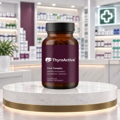 ThyroActive™ capsule supplement with milk thistle