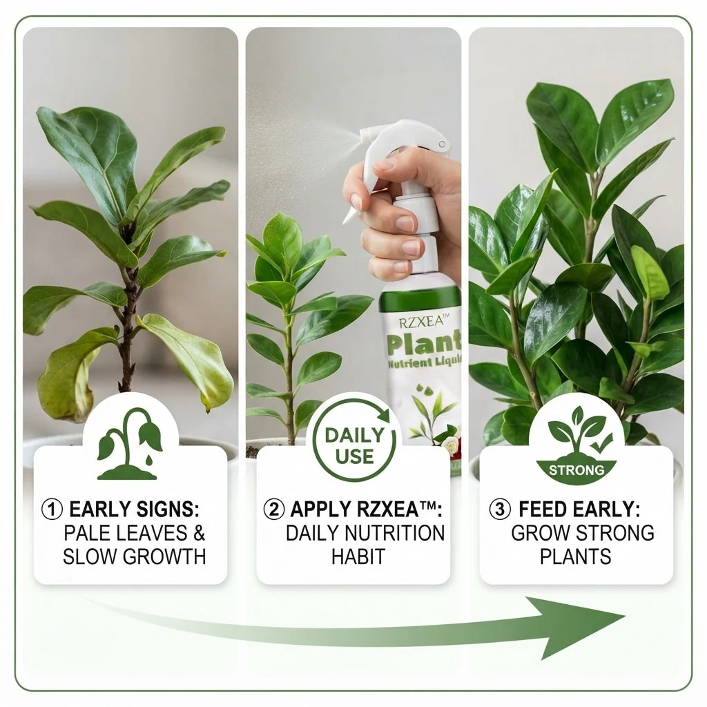 RZXEA plant nutrient solution containing nitrogen, phosphorus and potassium