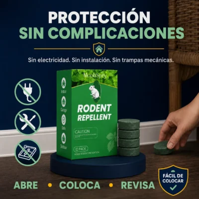 MoonSpry repelente en caja de doce tabletas